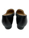 Cole Haan Shoe Size 9.5 Black Leather Upper Suede Detail Low Block Heel Loafers Black / 9.5