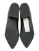 Cole Haan Shoe Size 9.5 Black Leather Upper Suede Detail Low Block Heel Loafers Black / 9.5