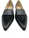 Cole Haan Shoe Size 9.5 Black Leather Upper Suede Detail Low Block Heel Loafers Black / 9.5