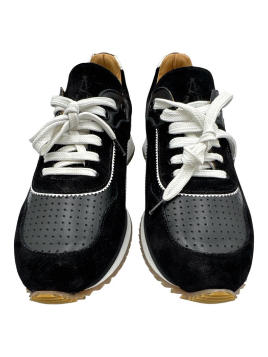 The Office of Angela Scott Shoe Size 40 Black & White Leather Upper Sneakers Black & White / 40