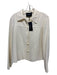 Lafayette 148 Size M Cream Wool Button Up Collar Jacket Cream / M