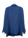 Akris Punto Size 12 Blue & Black Cotton & Polyester Tweed Hidden buttons Jacket Blue & Black / 12