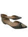 Oscar De La Renta Shoe Size 39.5 Tan Snake Embossed Suede Pointed Toe Flats Tan / 39.5