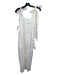 Dissh Size 2 White Linen Tie Straps Square Neck Midi Side Zip Dress White / 2