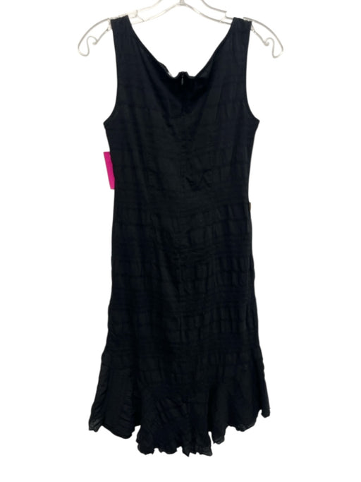 Moschino Jeans Size 10 Black High Low Sleeveless Midi Dress Black / 10