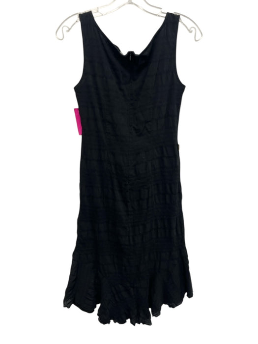 Moschino Jeans Size 10 Black High Low Sleeveless Midi Dress Black / 10