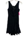 Moschino Jeans Size 10 Black High Low Sleeveless Midi Dress Black / 10