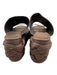 Paloma Barcelo Shoe Size 37 Brown Satin Leather Braided Cut Out Platform Sandals Brown / 37