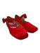Sandy Liang Shoe Size 37 Red Satin Leather Mary Jane Gathered Square Toe Flats Red / 37