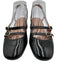 Sezane Shoe Size 37 Black Leather Slingback buckle straps Block heel Pumps Black / 37