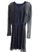 Maje Size 3 Black & White Viscose Detachable Lining Polka Dot Sheer Dress Black & White / 3