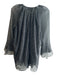 Phillip Lim Size 6 Black & White No Fabric Tag Semi Sheer Zip Front Top Black & White / 6