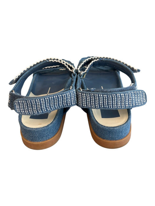 Dolce Vita Shoe Size 8.5 Blue Denim Sandal Ankle Strap Open Toe Shoes Blue / 8.5