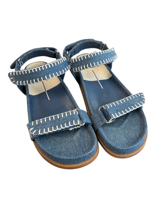 Dolce Vita Shoe Size 8.5 Blue Denim Sandal Ankle Strap Open Toe Shoes Blue / 8.5