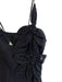 Farm Rio Size Large Black Viscose Sleeveless Flower Back Zip Maxi Dress Black / Large