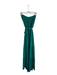 Naked Zebra Size M Green Polyester Strapless Tie Waist Tiered Maxi Dress Green / M