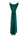Naked Zebra Size M Green Polyester Strapless Tie Waist Tiered Maxi Dress Green / M