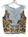 Joie Size S/M Blue, Yellow, Brown Linen High Rise Belted Sleeveless Short Set Blue, Yellow, Brown / S/M
