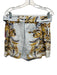 Joie Size S/M Blue, Yellow, Brown Linen High Rise Belted Sleeveless Short Set Blue, Yellow, Brown / S/M