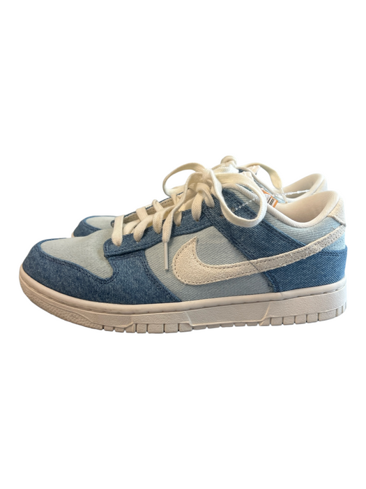 Nike Shoe Size 8.5 Blue & White Canvas Round Almond Toe Lace Up Low Top Shoes Blue & White / 8.5