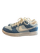Nike Shoe Size 8.5 Blue & White Canvas Round Almond Toe Lace Up Low Top Shoes Blue & White / 8.5