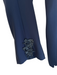 Elie Tahari Size 6 Navy Polyester Zip Fly No pockets Sequin Detail Trouser Pants Navy / 6