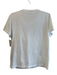 Red Valentino Size Medium White & Black Cotton Short Sleeve Bow Accents Top White & Black / Medium
