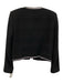The Kooples Size 40 Black Cotton & Acrylic Shoulder & Crossbody Jacket Black / 40