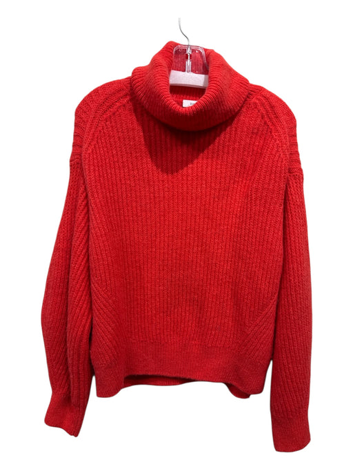Closed Size XS Orange Alpaca & Wool Turtle Neck Ribbed Knit Sweater Orange / XS