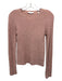 Vince Size XS Light Pink Wool & Cashmere Round Neck Ribbed Knit Sweater Light Pink / XS
