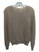 Minnie Rose Size M Beige Cashmere Crew Neck Raglan Ribbed Knit Sweater Beige / M