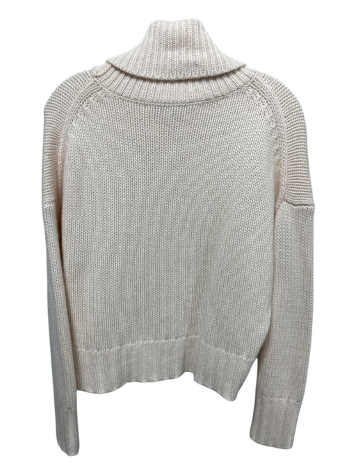 Naked Cashmere Size XS Ivory White Cashmere Turtleneck Crop Chunky Sweater Ivory White / XS