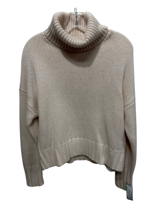 Naked Cashmere Size XS Ivory White Cashmere Turtleneck Crop Chunky Sweater Ivory White / XS