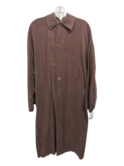 Tibi Size Small Brown Lyocell & Polyamide Button Down Collar Long Sleeve Dress Brown / Small