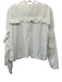 Commense Size S White Cotton Long Sleeve Crop Button Up Top White / S