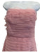 Aje Size 10 Pink Nylon & Cotton Strapless Ruffled Boning Gown Pink / 10