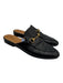 Gucci Shoe Size 40 Black Leather Brass Horsebit Mule Loafers Black / 40