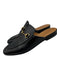 Gucci Shoe Size 40 Black Leather Brass Horsebit Mule Loafers Black / 40