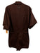 Tibi Size Est XS Brown Cotton Short Sleeve Button Front Pleated Romper Brown / Est XS