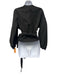 Forte Forte Size 0 Black Cotton Blend Long puff sleeve Gathered Wrap Jacket Black / 0