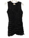 Dissh Size 4 Black & White Linen Sleeveless Elastic Dress Black & White / 4