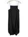 Tibi Size 2 Black Polyester Spaghetti Strap Swiss Dot Bubble Hem Midi Jumpsuit Black / 2