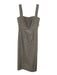 Coco Shop Size Small Blue, Green, Brown Sleeveless Checkered Square Neck Dress Blue, Green, Brown / Small