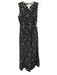 Ulla Johnson Size 4 Black & White Cotton Sleeveless Floral Cutout Maxi Dress Black & White / 4