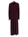 Rag & Bone Size Small Burgundy & Black Nylon Blend Long Sleeve Mock Neck Dress Burgundy & Black / Small