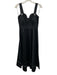 Tanya Taylor Size 0 Black & White Cotton Blend Sleeveless Contrast Stitch Dress Black & White / 0