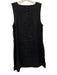 Posse Size XS Black Linen Sleeveless Square Neck Dress Black / XS