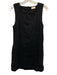 Posse Size XS Black Linen Sleeveless Square Neck Dress Black / XS