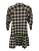 Jonathan Simkhai Standard Size XS Black & White Cotton Blend Half Sleeve Dress Black & White / XS