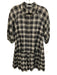 Jonathan Simkhai Standard Size XS Black & White Cotton Blend Half Sleeve Dress Black & White / XS